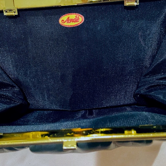 J10-Vintage Slate Gray 1960's Cocktail Purse/Clutch by Ande - Picture 4 of 6
